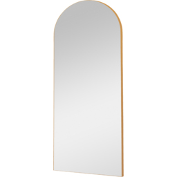 Yearn Gold Arched Full Length Wall Mirror 180 x 100cm - thumbnail 1