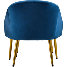 Premier Housewares Yasmeen Midnight Blue Chair and Footstool - thumbnail 4