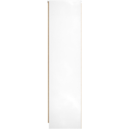 Crowndale Java Slatt Effect and White 2 Door Tall Mirrored Wardrobe Ready Assembled - thumbnail 3