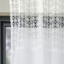 Esther White Lace Voile Curtain 137 x 213cm