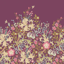 Origin Murals Trailing Lily Purple Wall Mural - thumbnail 2