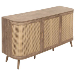 Birlea Noah 3 Door Rattan Effect Sideboard - thumbnail 2