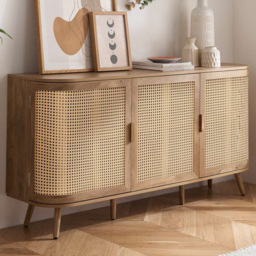 Birlea Noah 3 Door Rattan Effect Sideboard