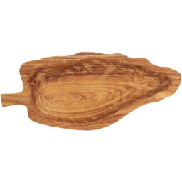 Brown Wooden Leaf Tray 45cm - thumbnail 2