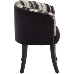 Premier Housewares Cefena Black and White Chair - thumbnail 4