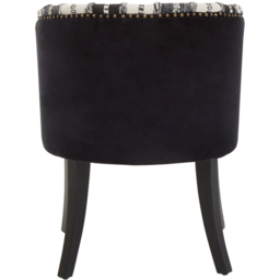 Premier Housewares Cefena Black and White Chair - thumbnail 3