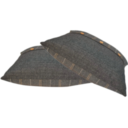 Artisan Furniture Quinn Pewter and Black Cushion 45 x 45cm 2 Pack - thumbnail 3