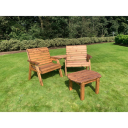 Charles Taylor Grand 2 Seater Angled Companion Seat with Coffee Table - thumbnail 3
