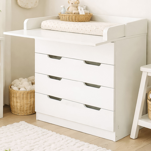 Kidsaw 1580 4 Drawer White Baby Changing Unit - image 1