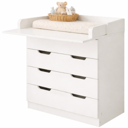Kidsaw 1580 4 Drawer White Baby Changing Unit - thumbnail 3