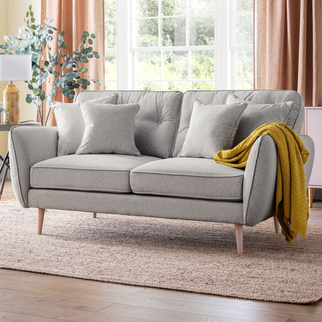 Opry Faro 2 Seater Button Back Ashen Sofa - image 1