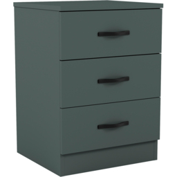 Vida Designs Riano Jasper Green 3 Drawer Bedside Table - thumbnail 2