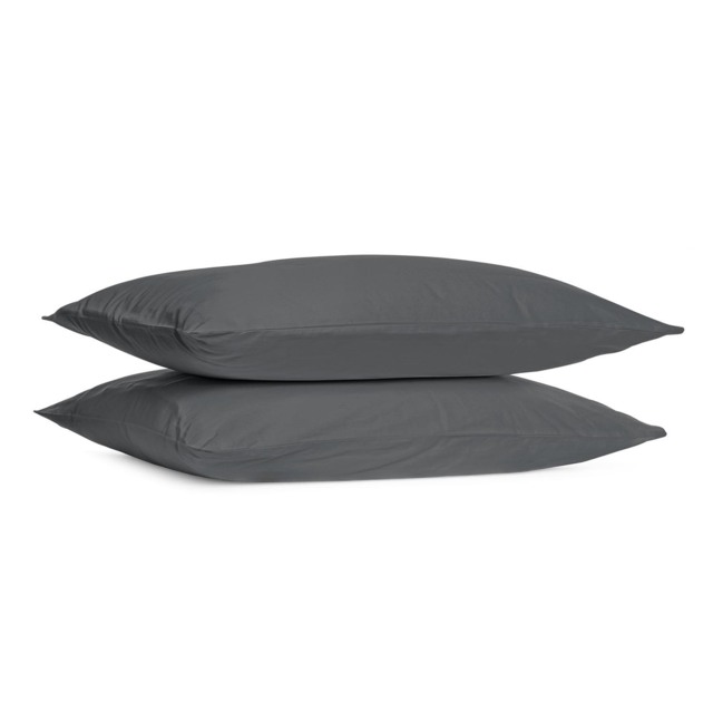 Divante Cotton Charcoal Housewife Pillowcase 2 Pack