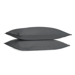 Divante Cotton Charcoal Housewife Pillowcase 2 Pack