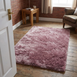 Rose Silky Shaggy Rug 80 x 150cm - thumbnail 2