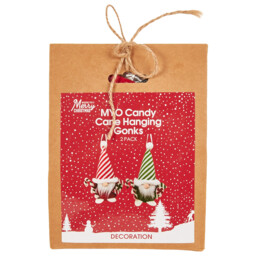 Pack of 2 Make Your Own Candy Cane Hanging Gonks - Red - thumbnail 1