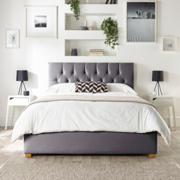 Catherine Lansfield Boutique Super King Size Steel Velvet Ottoman Bed