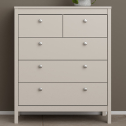 Florence Madrid Cashmere 5 Drawer Chest of Drawers - thumbnail 1