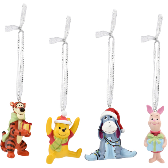 Disney Winnie the Pooh Christmas Tree Ornaments 4 Pack - image 1