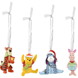 Disney Winnie the Pooh Christmas Tree Ornaments 4 Pack - thumbnail 1