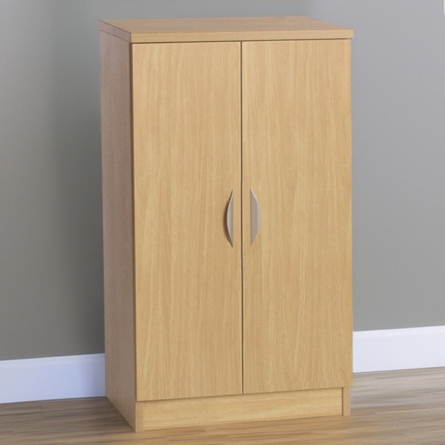R White Cabinets 2 Door Mid Height Classic Oak Cupboard - image 1