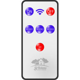 St Helens Black Solar Powered LED Security Wall Lamp with Remote Control - thumbnail 3