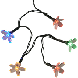 Lighting Collection IP44 Blossom Solar LED Outdoor String Lights - thumbnail 2