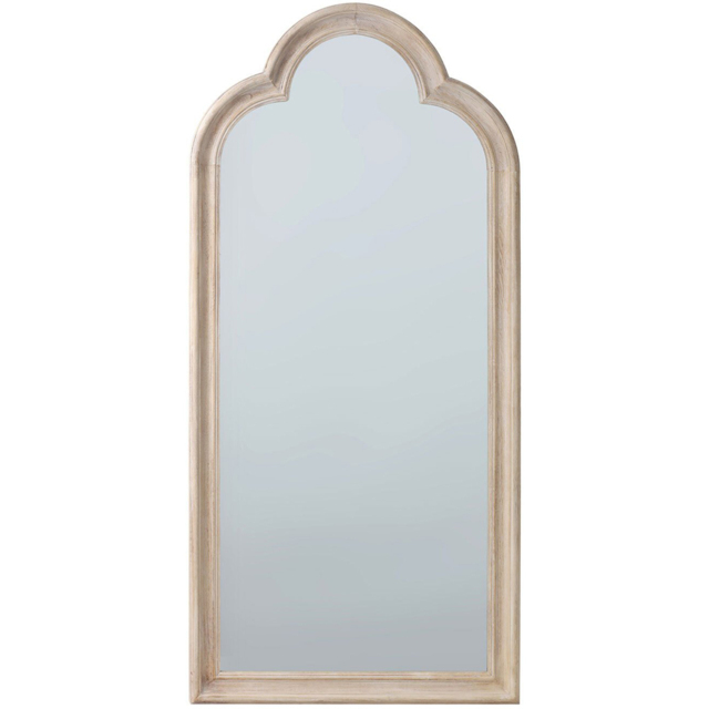 Maeve Washed Wooden Mirror - Wood - image 1