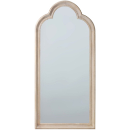 Maeve Washed Wooden Mirror - Wood - thumbnail 1