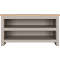 GFW Lancaster 2 Tier Grey Shoe Bench - thumbnail 3