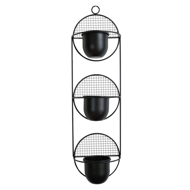 Black Metal Indoor Wall Planter 71.7cm