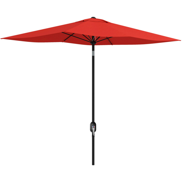Outsunny 3m Wine Red Crank and Tilt Rectangular Parasol - image 1