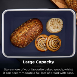 Tower Sera Midnight Blue Bread Bin - thumbnail 3