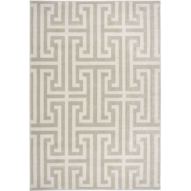 Origins Greek Key Cream Light Beige Rug 80 x 150cm - image 1