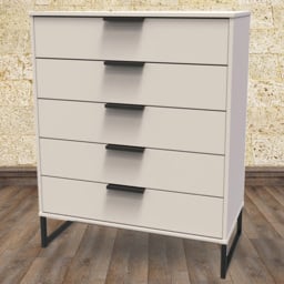 Crowndale Hong Kong 5 Drawer Kashmir Ash Chest of Drawers - thumbnail 1