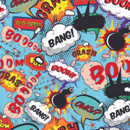 Origin Murals Comic Pop Multicolour Wall Mural - thumbnail 2