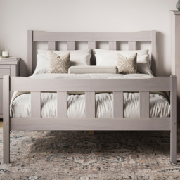 Havana King Size Grey Bed Frame - thumbnail 1