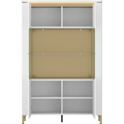 Furniture To Go Lazio Vitrin 2 Door Alpine White Cabinet - thumbnail 3