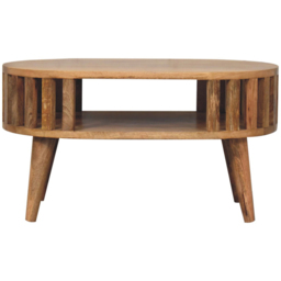 Artisan Furniture Ariella Brown Single Shelf Solid Wood Mini Coffee Table - thumbnail 2