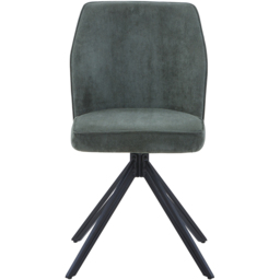 Core Products Aspen Set of 2 Light Green Cord Fabric Swivel Dining Chair - thumbnail 2