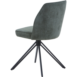 Core Products Aspen Set of 2 Light Green Cord Fabric Swivel Dining Chair - thumbnail 4