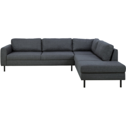 Florence Omaha Dark Grey Fabric 6 Seater Right Hand Corner Sofa - thumbnail 4