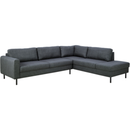Florence Omaha Dark Grey Fabric 6 Seater Right Hand Corner Sofa - thumbnail 2
