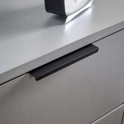 Home Source Phoenix 3 Drawer Grey Bedside Table - thumbnail 3