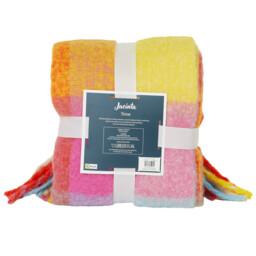 Divante Jacinta Multicolour Check Throw 130 x 160cm - thumbnail 2