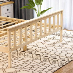 Vida Designs Milan King Size Pine High Foot Wooden Bed Frame - thumbnail 4