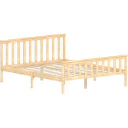 Vida Designs Milan King Size Pine High Foot Wooden Bed Frame - thumbnail 2