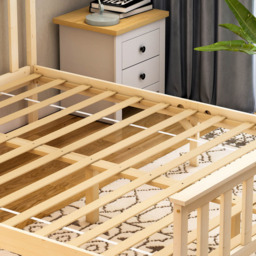 Vida Designs Milan King Size Pine High Foot Wooden Bed Frame - thumbnail 3