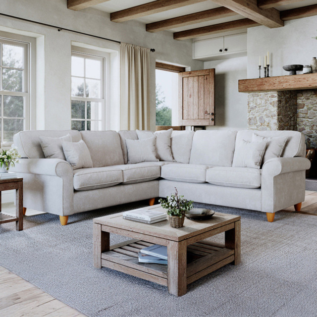 Sinatra Glory Pearl 5 Seater Left Hand Corner Sofa - image 1
