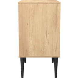 Crowndale Hong Kong 3 Drawer Nebraska Oak Midi Chest of Drawers Ready Assembled - thumbnail 4